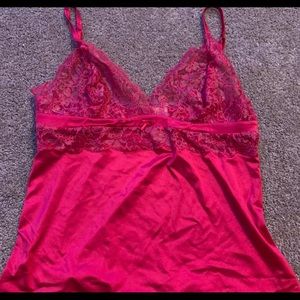 pink lace victoria secret tank